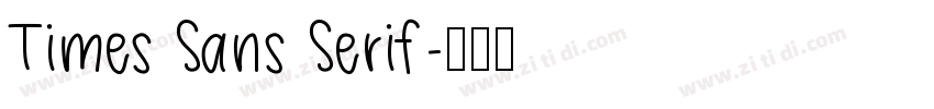 Times Sans Serif字体转换